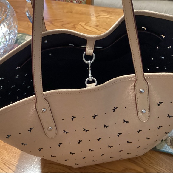 Coach butterfly beechwood beige tote bag - Picture 4 of 16